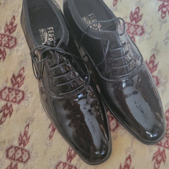 Salvatore Ferragamo mens tuxedo shoes - Picture 1 of 2